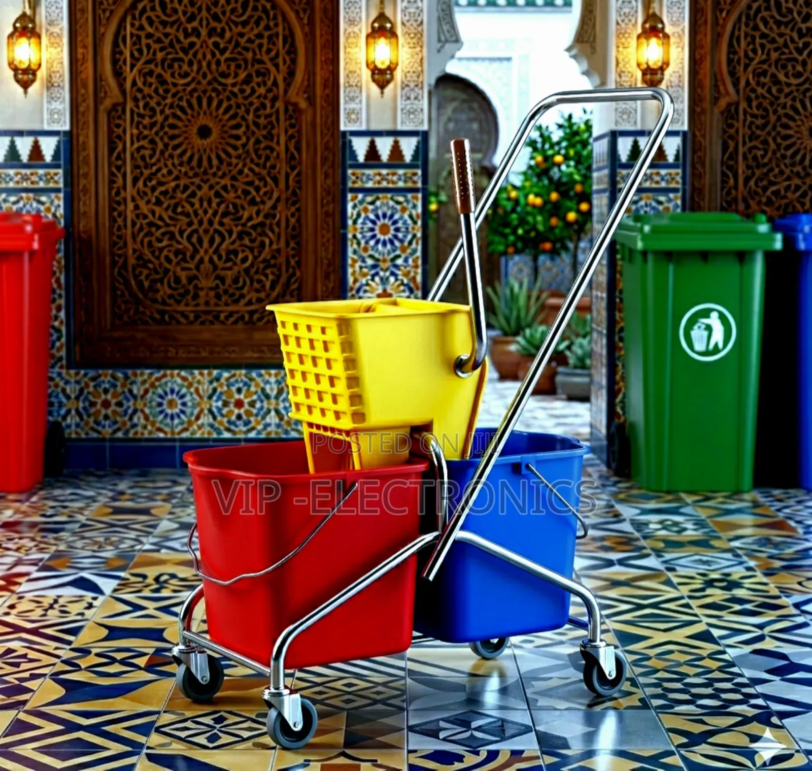 Strong Durable Plastic the Janitor’S Mosaic
