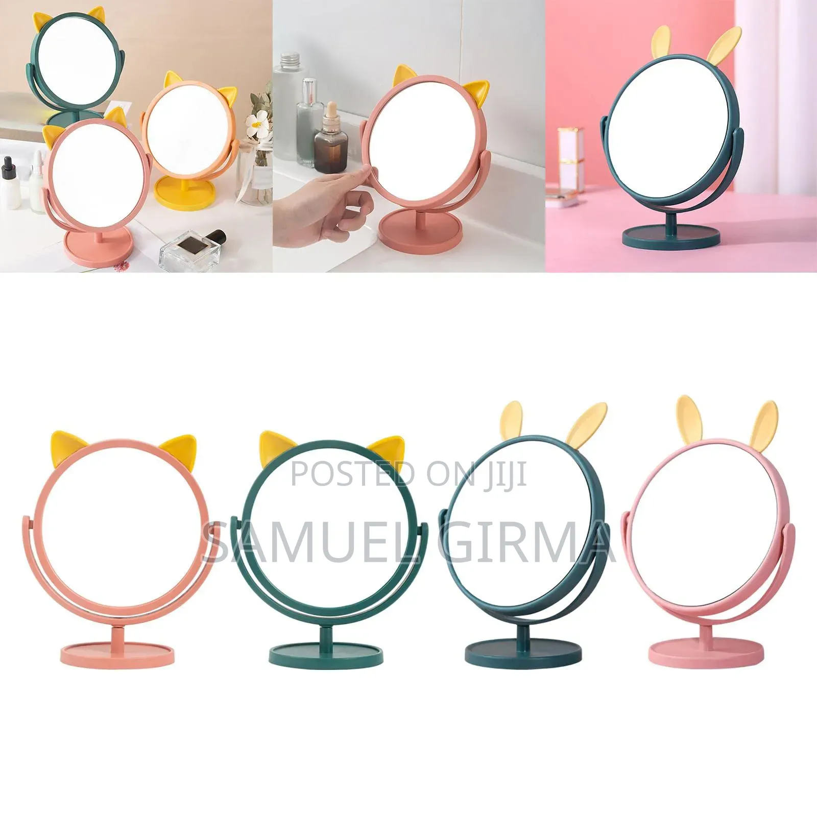 Mirror Portable Rotating Tabletop