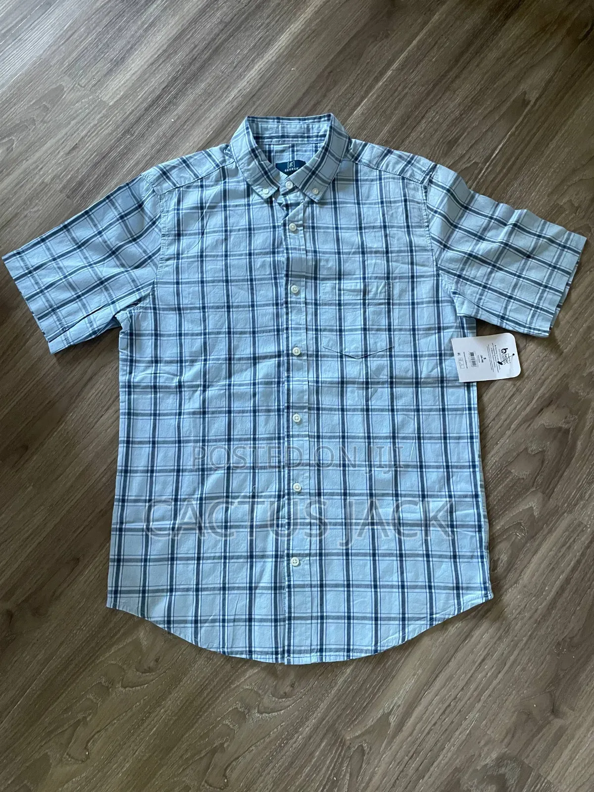 Plaid Flannel Button-Up Shirt