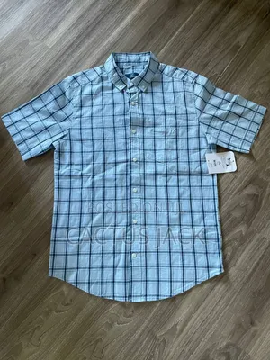 Plaid Flannel Button-Up Shirt