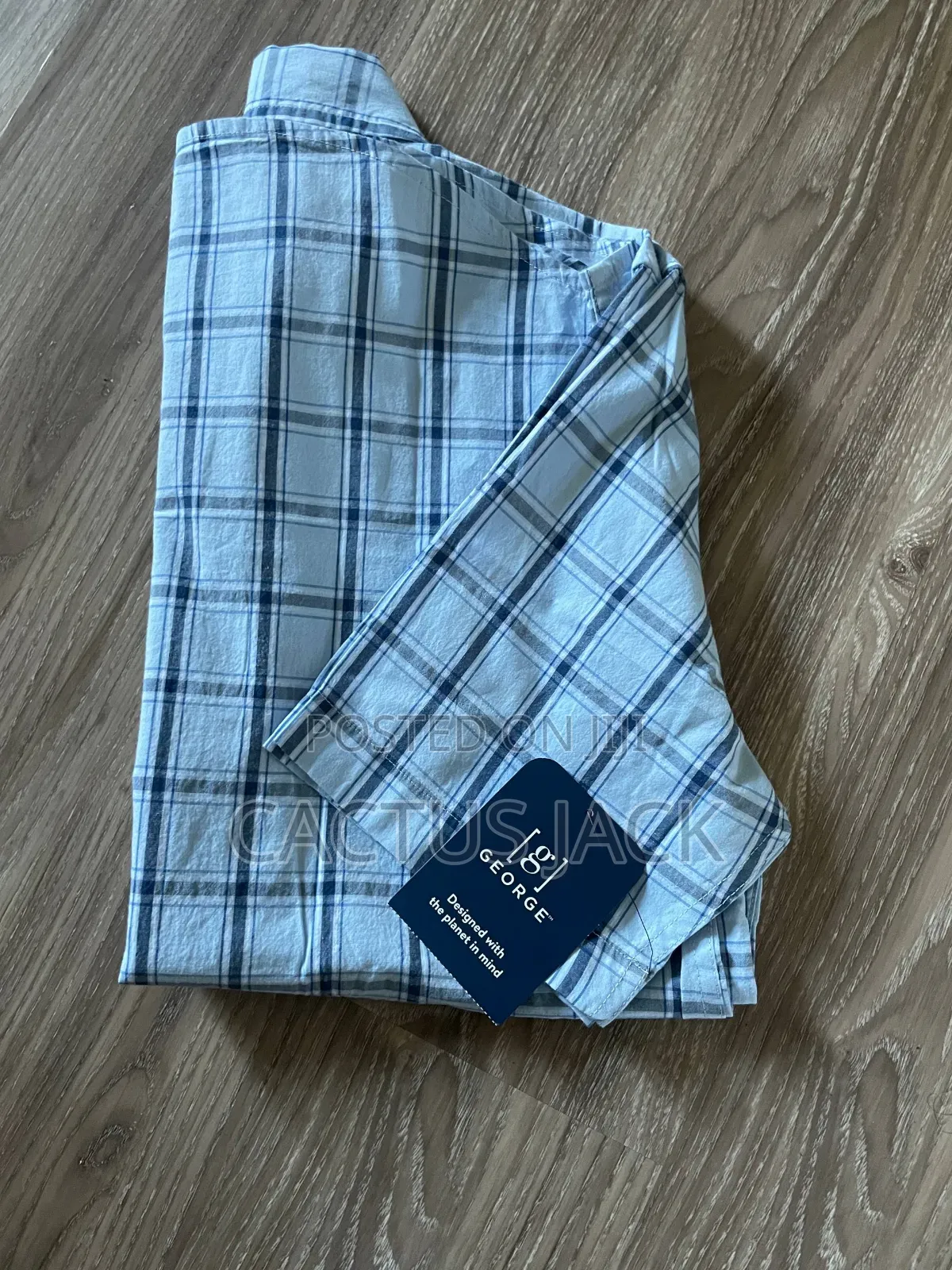 Plaid Flannel Button-Up Shirt
