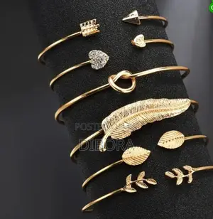 6-piece Set Of Rhinestone Feather