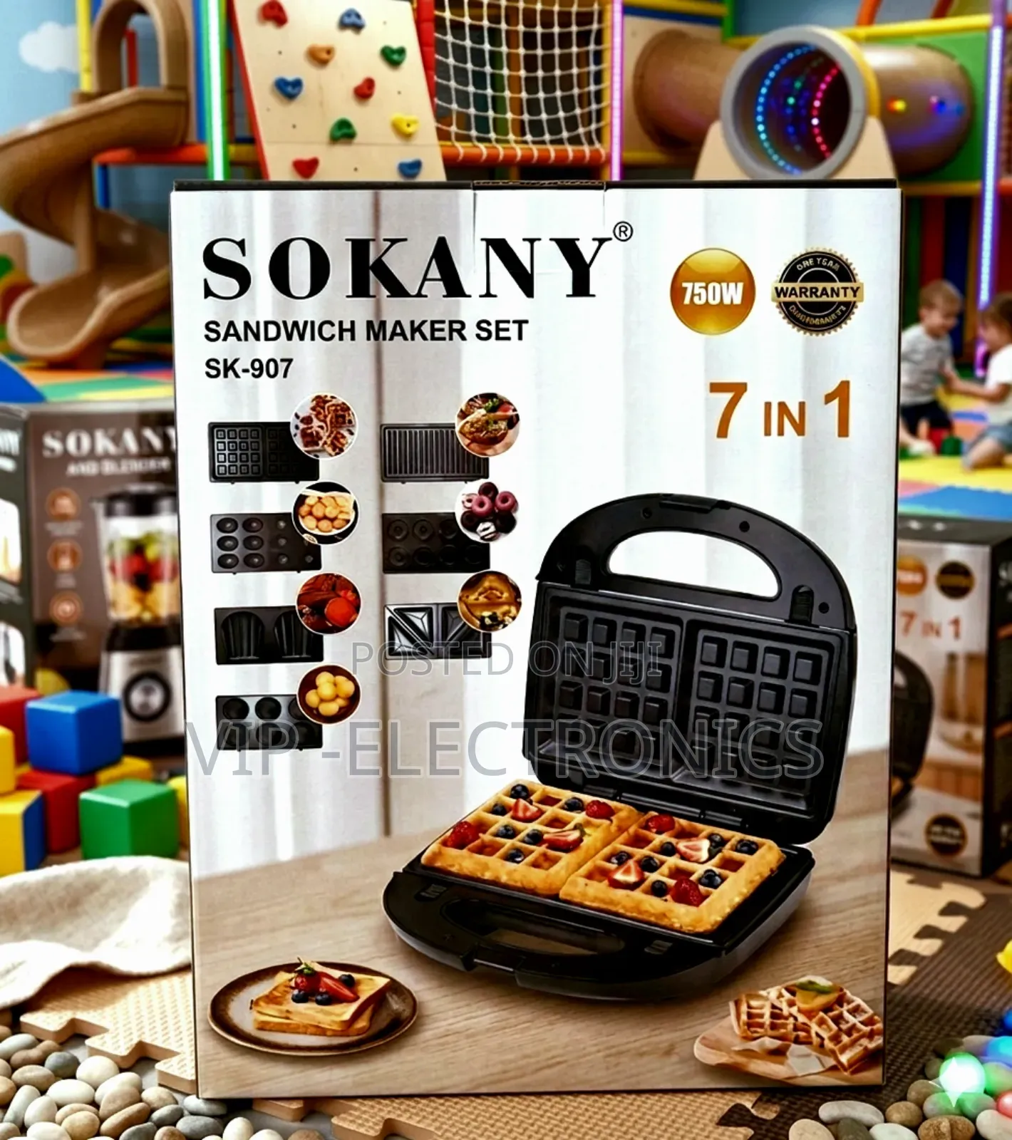 Sokany Sandwich Snack Maker 7in 1