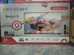 Life Star Smart Tv, Likely a 65-Inch Model Based on the Text.
