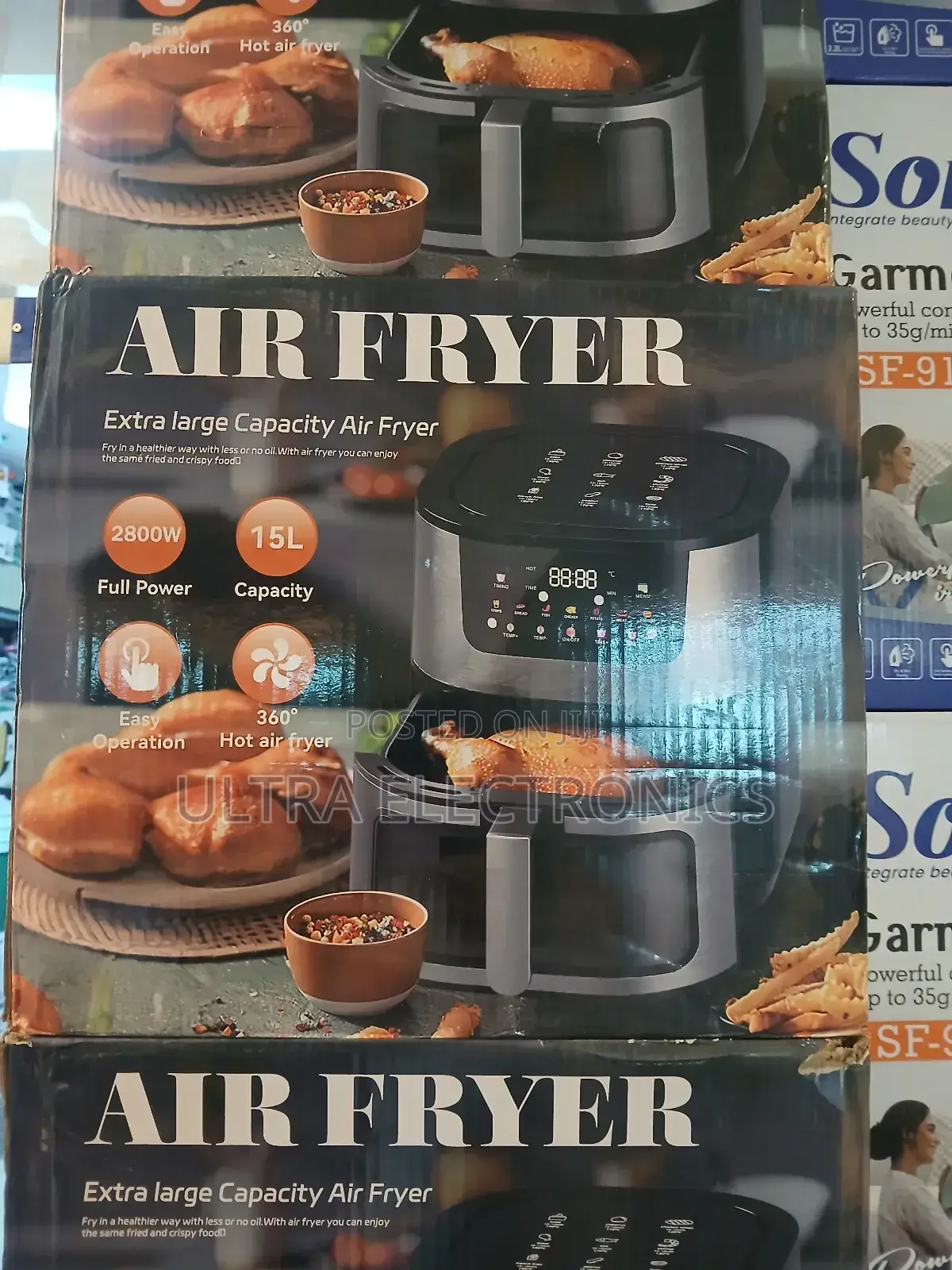 Air Fryer. Key Features Include: Capacity: Large 15l Capacity.