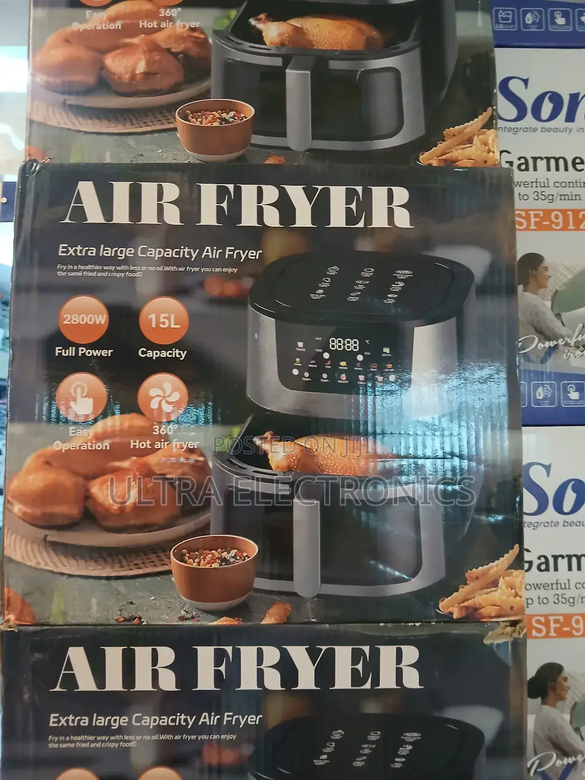 Air Fryer. Key Features Include: Capacity: Large 15l Capacity.