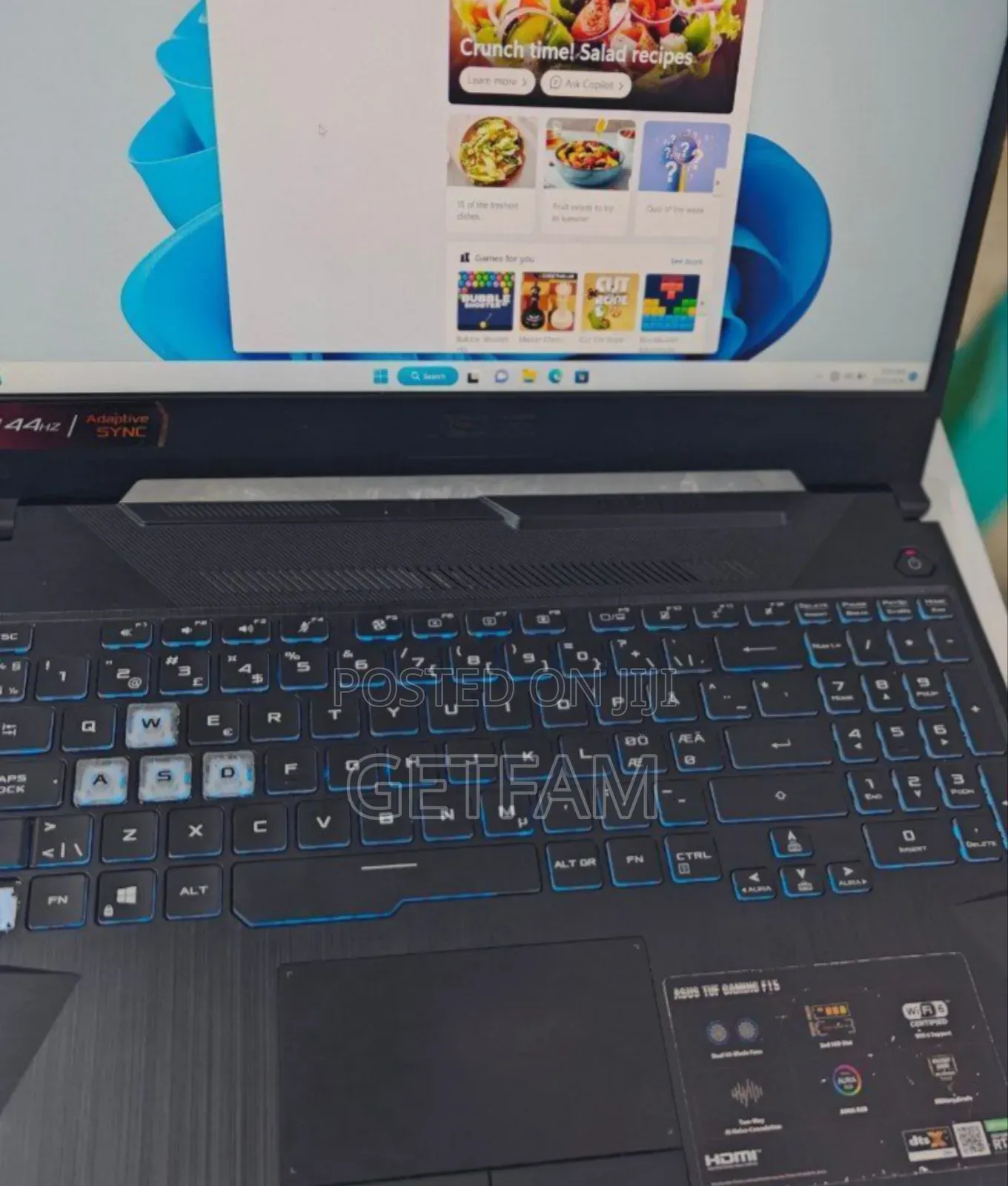 New Laptop Asus TUF Gaming A15 16GB Nvidia SSD 512GB