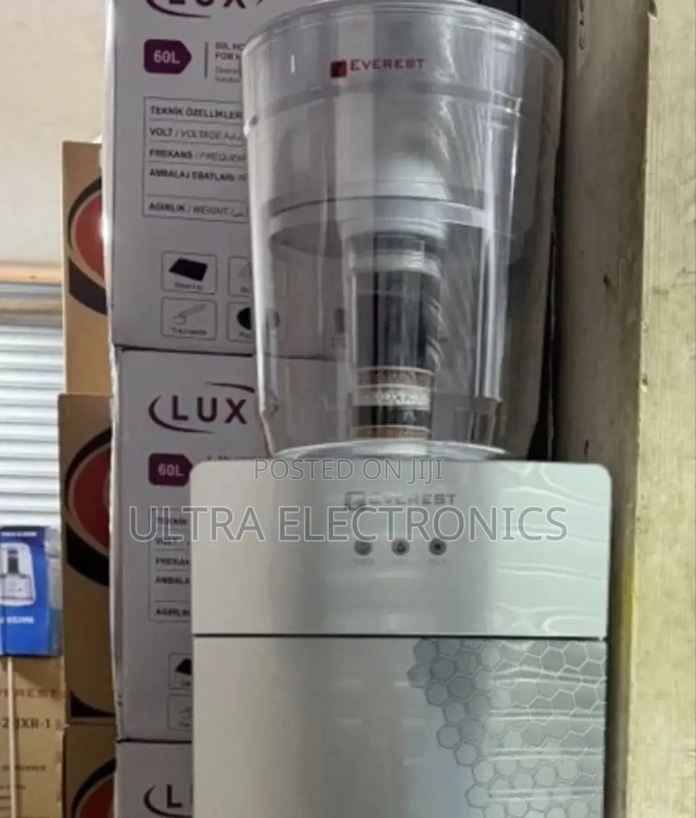 Everest Brand Hot and Cold Water Dispenser. Type: Top-Loading