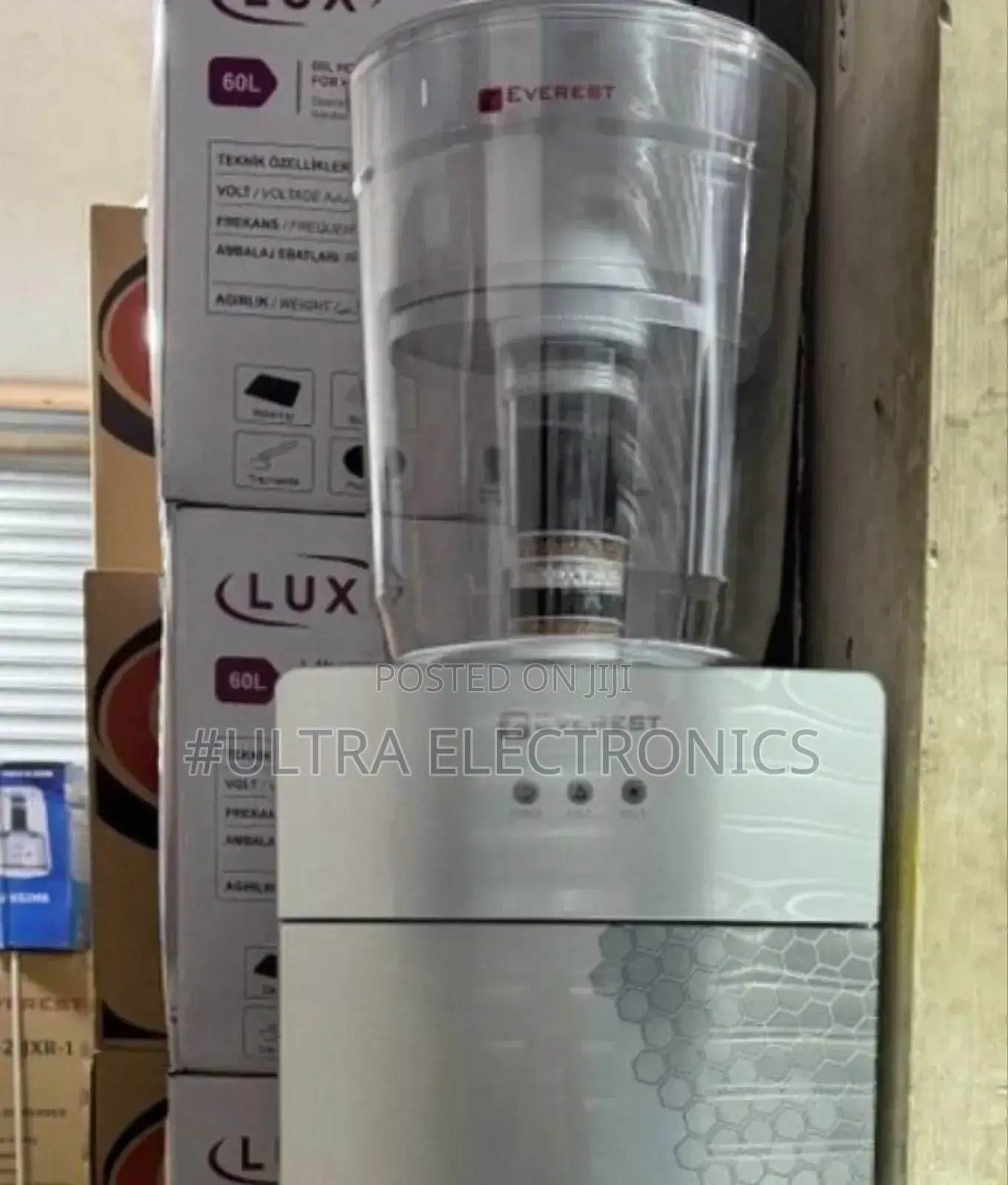 Everest Brand Hot and Cold Water Dispenser. Type: Top-Loading