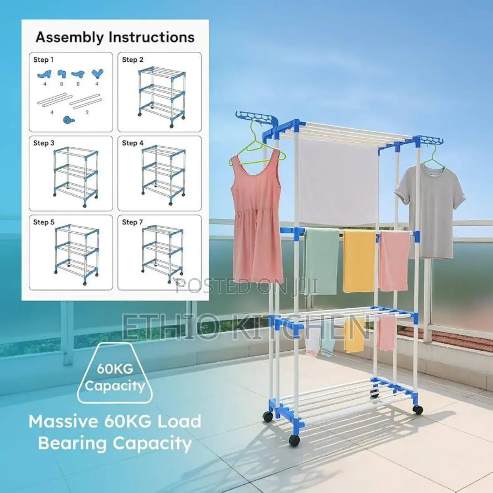 Four Layer Cloth Drying Stand