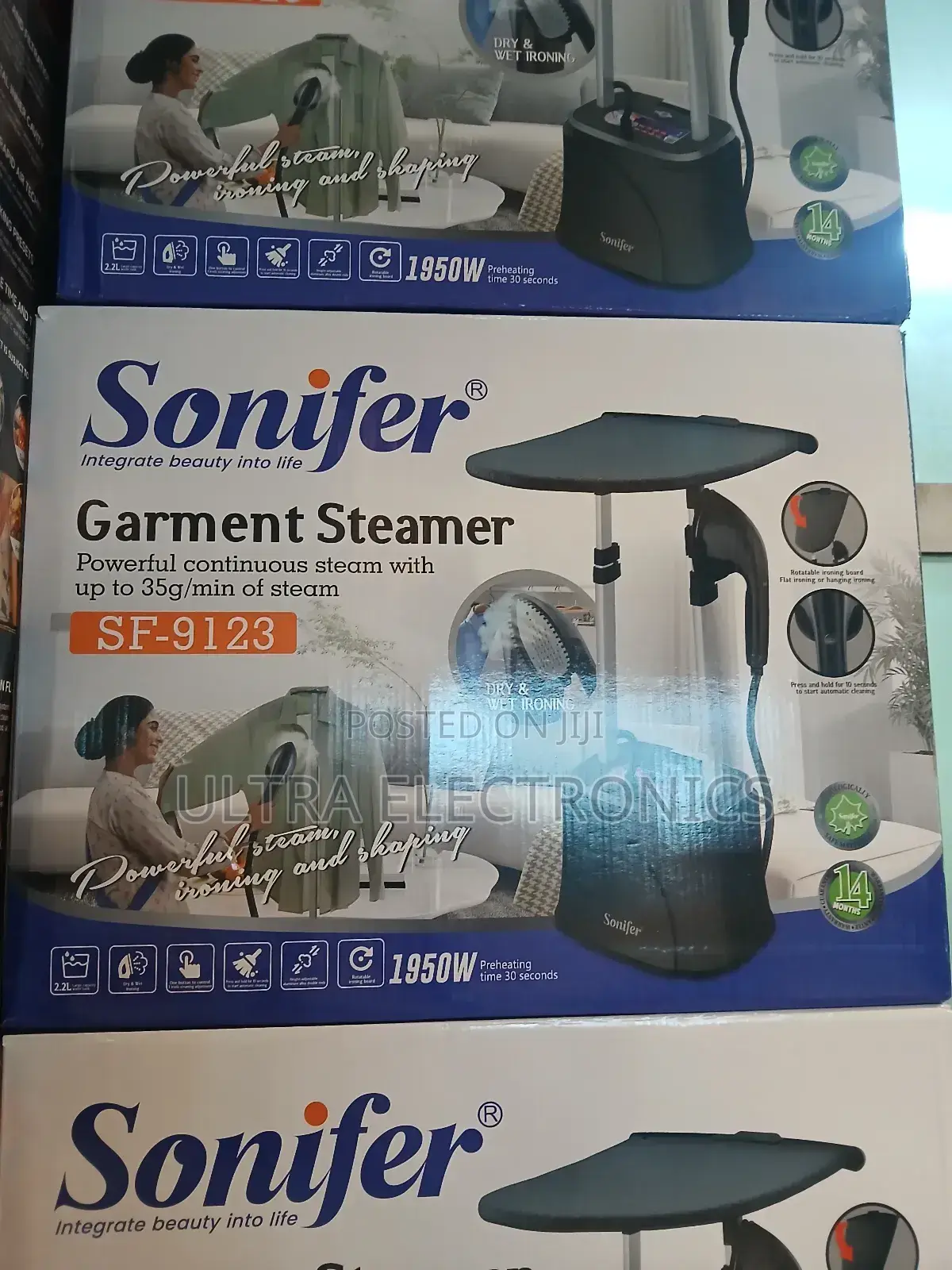 Sonifer Sf-9123 Garment Steamer. Specifications: It Features a 1950w