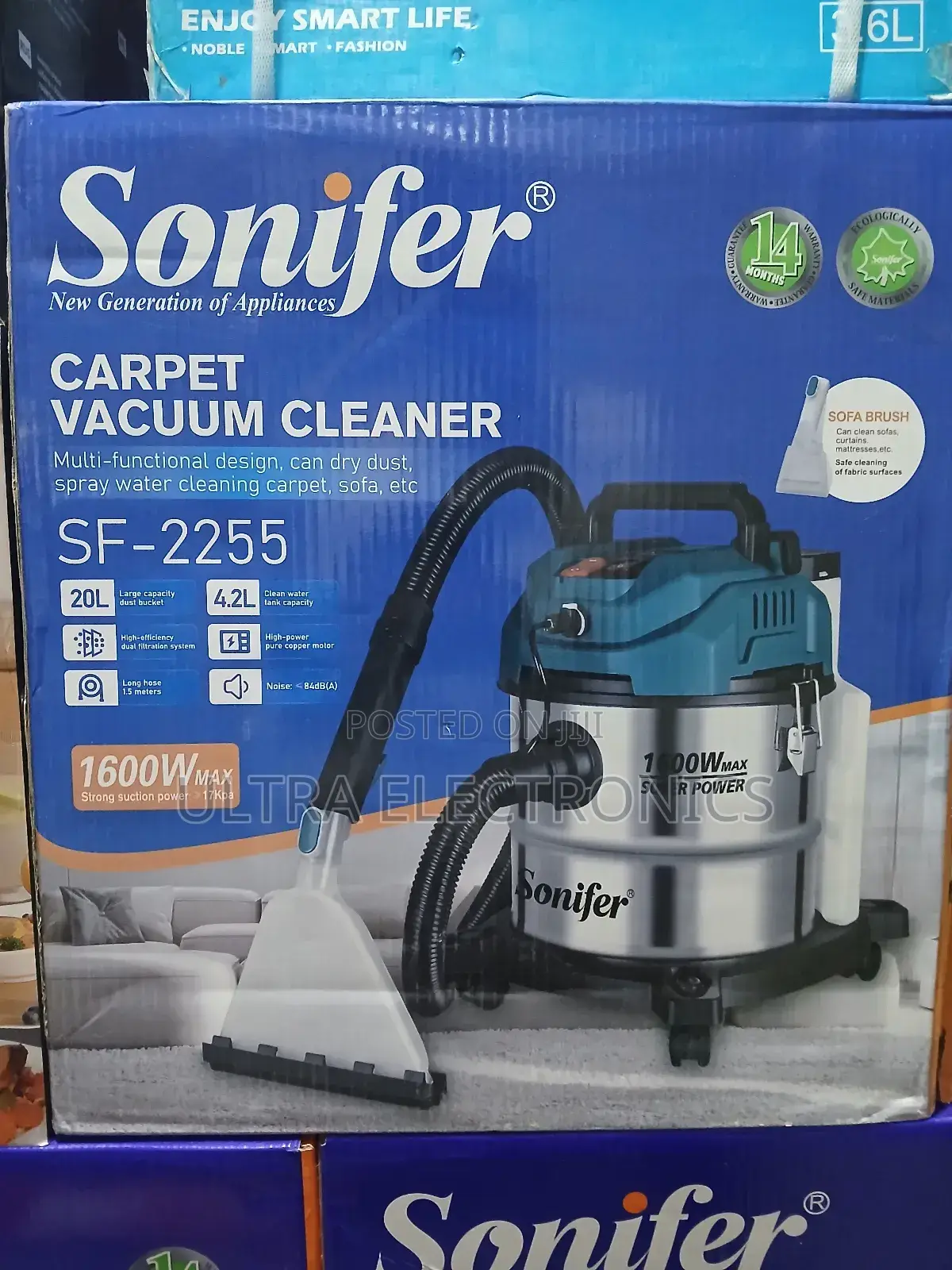 Vacuum Cleaner Sonifer Sf-2255 Carpet . Key Specifications Include: