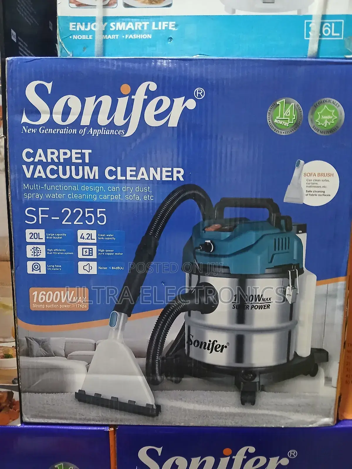 Vacuum Cleaner Sonifer Sf-2255 Carpet . Key Specifications Include: