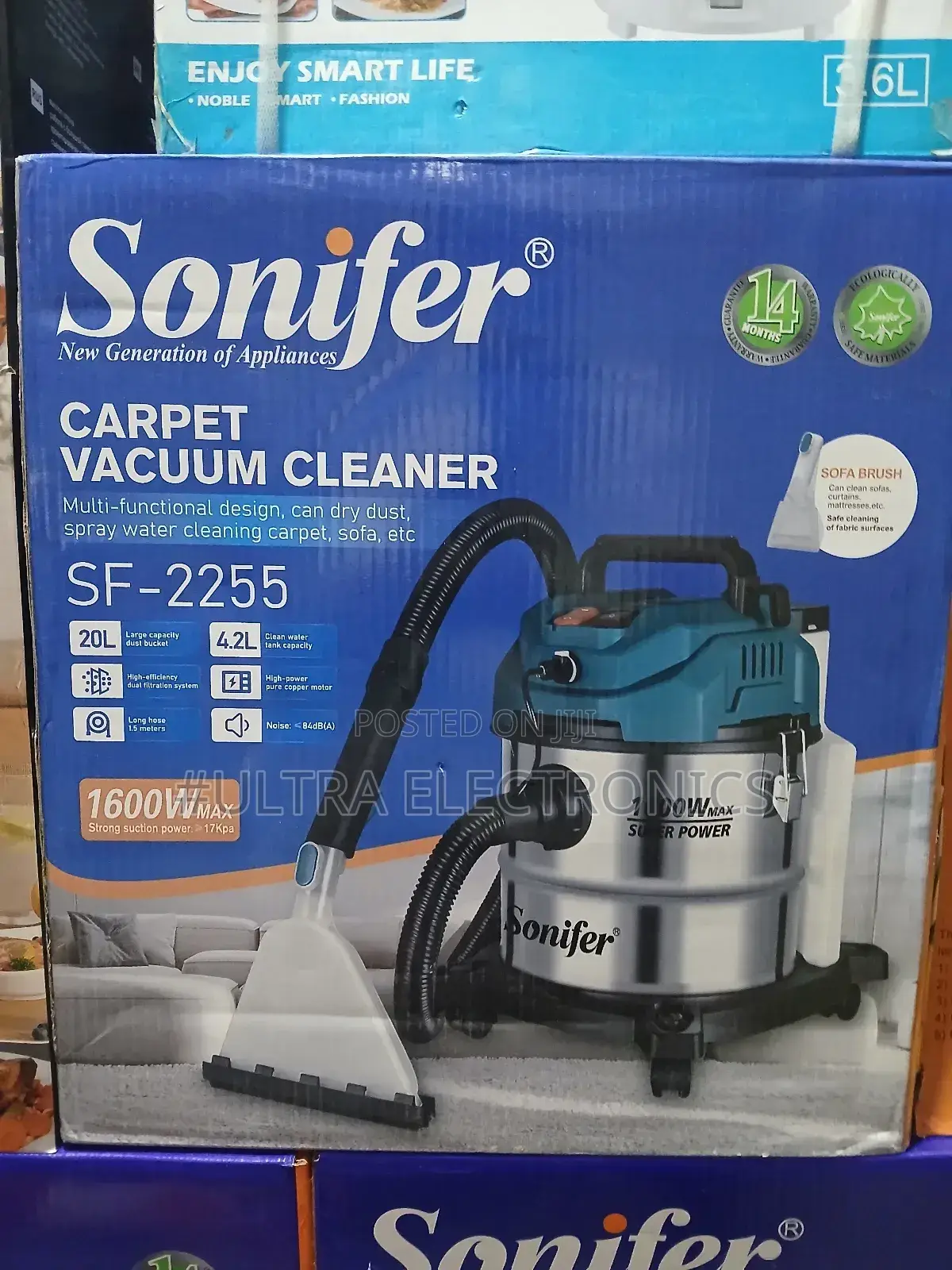 Vacuum Cleaner Sonifer Sf-2255 Carpet . Key Specifications Include:
