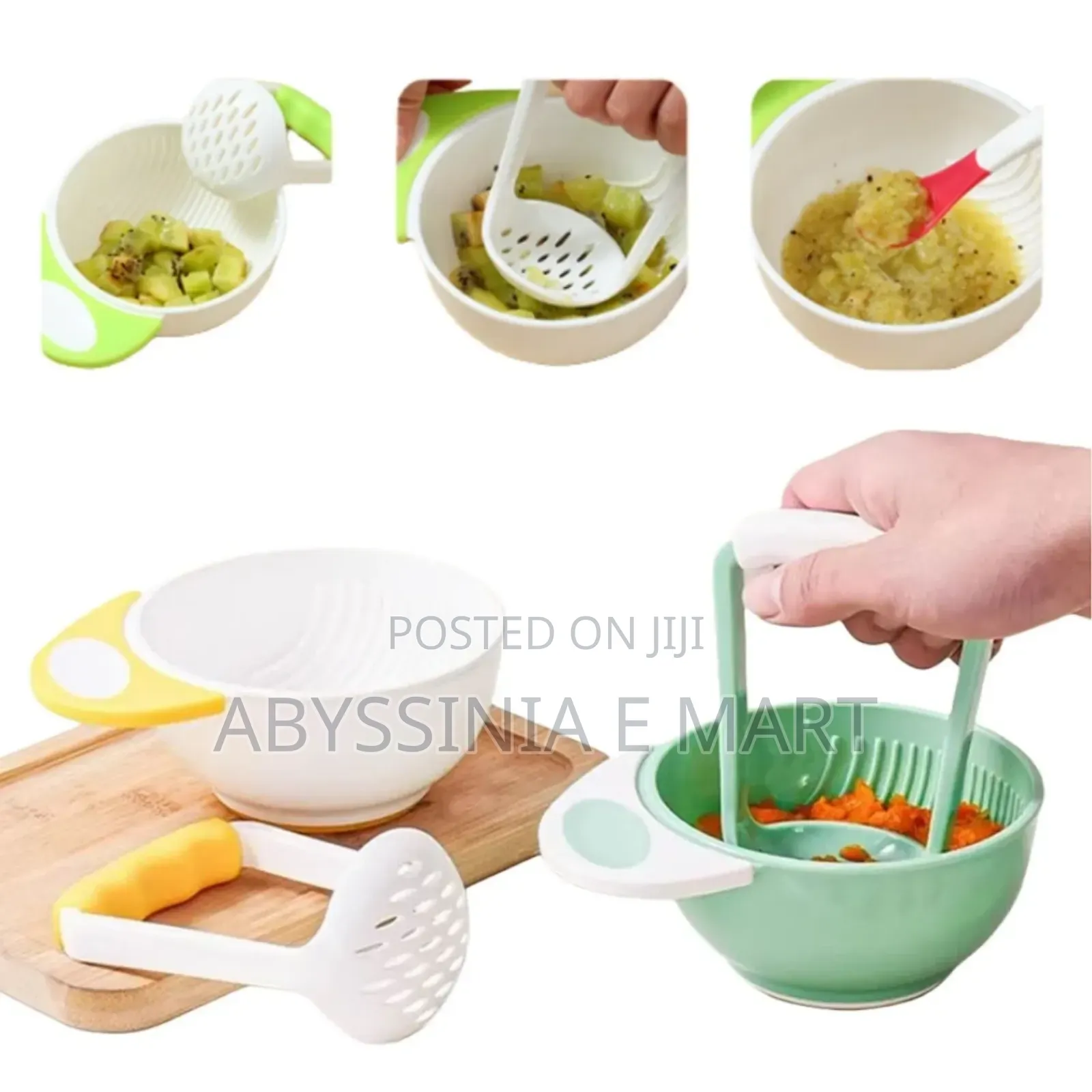 Food Mash and Serve Bowl