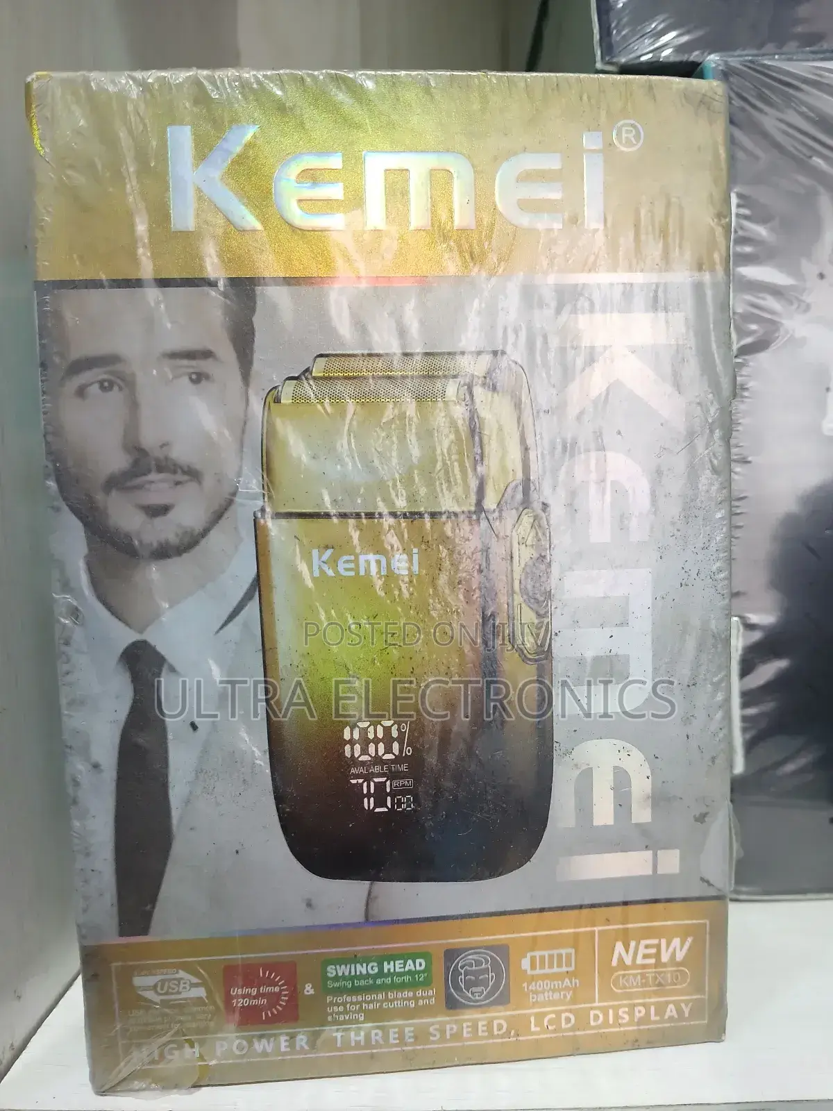 Kemei Km-Tx10 Electric Shaver for Men, Designed for Facial and Beard