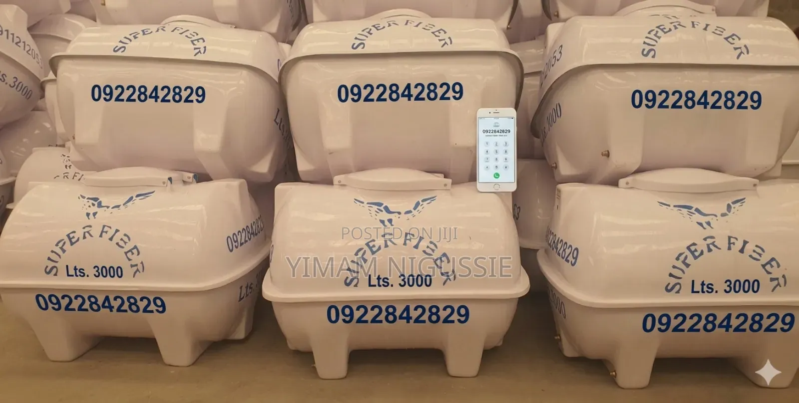 Super Fiber Water Tanker Horizontal