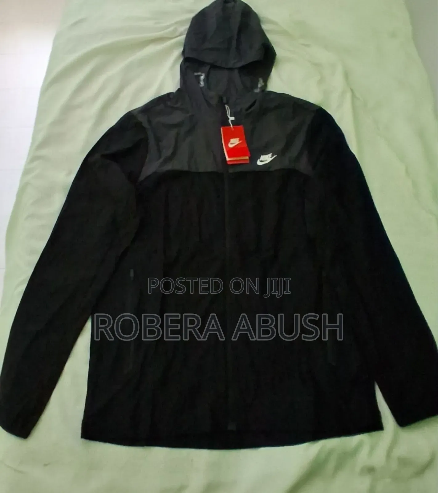 Black Nike Full-Zip Hooded Jacket With Pants