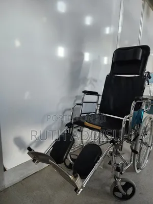 Wheel Chair With Detachable High Headrest and Footrest and Used ዊልቸር