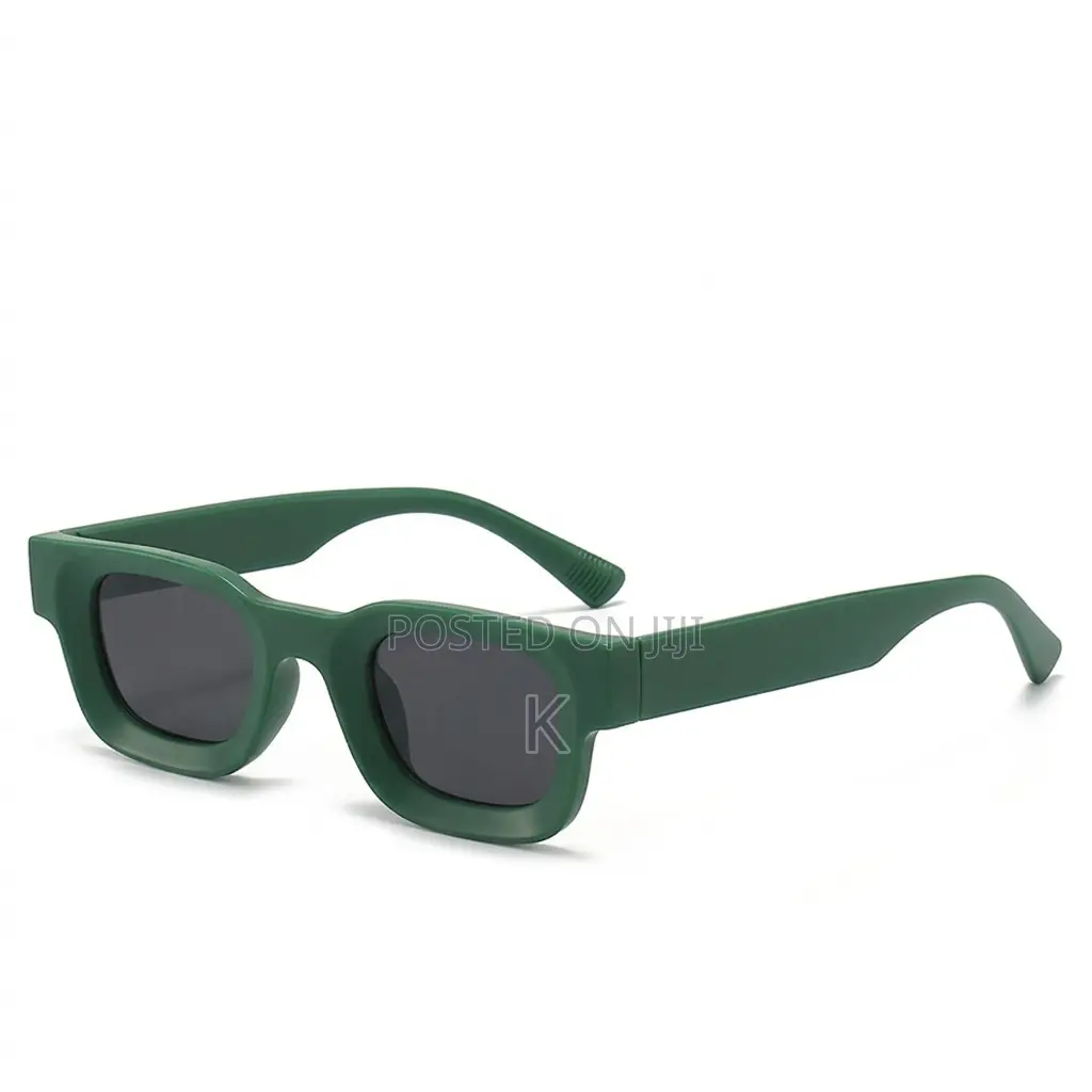 Modern Green Square Frame Sunglasse
