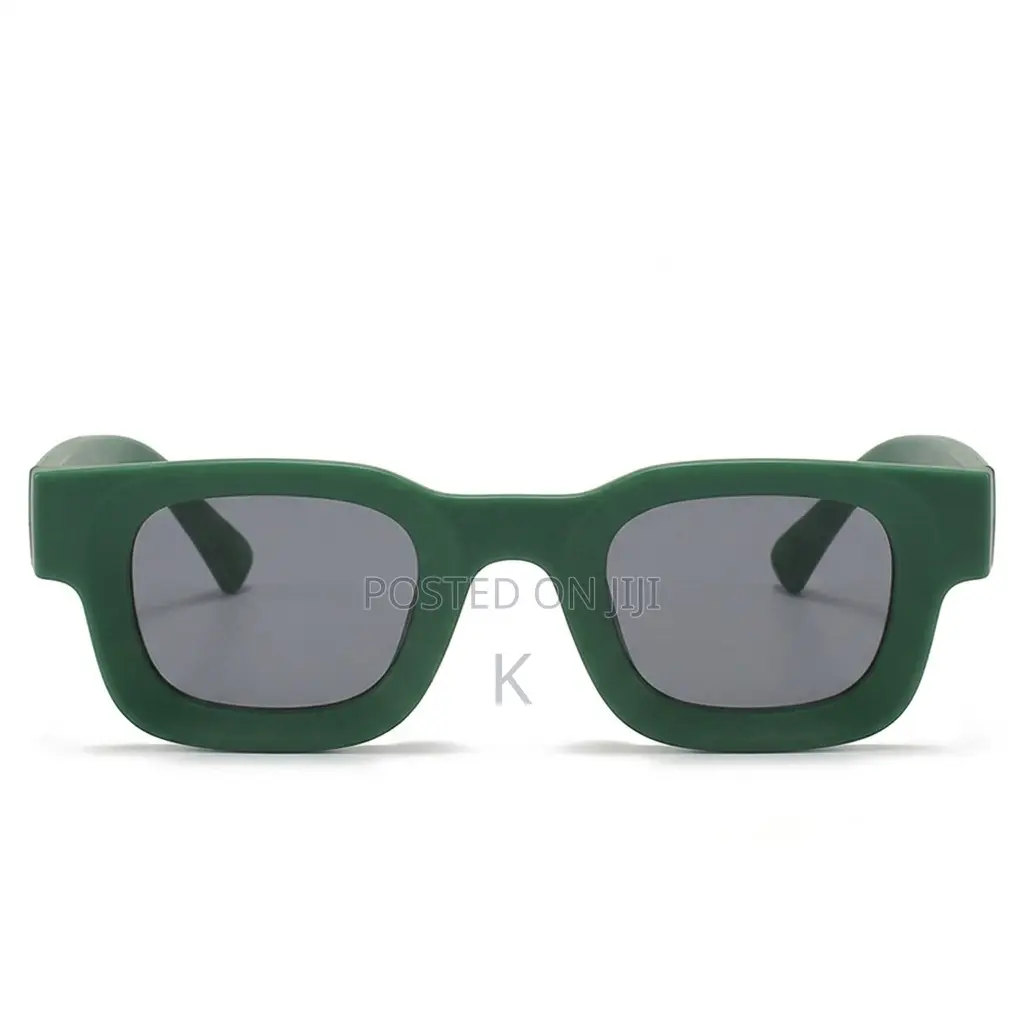 Modern Green Square Frame Sunglasse