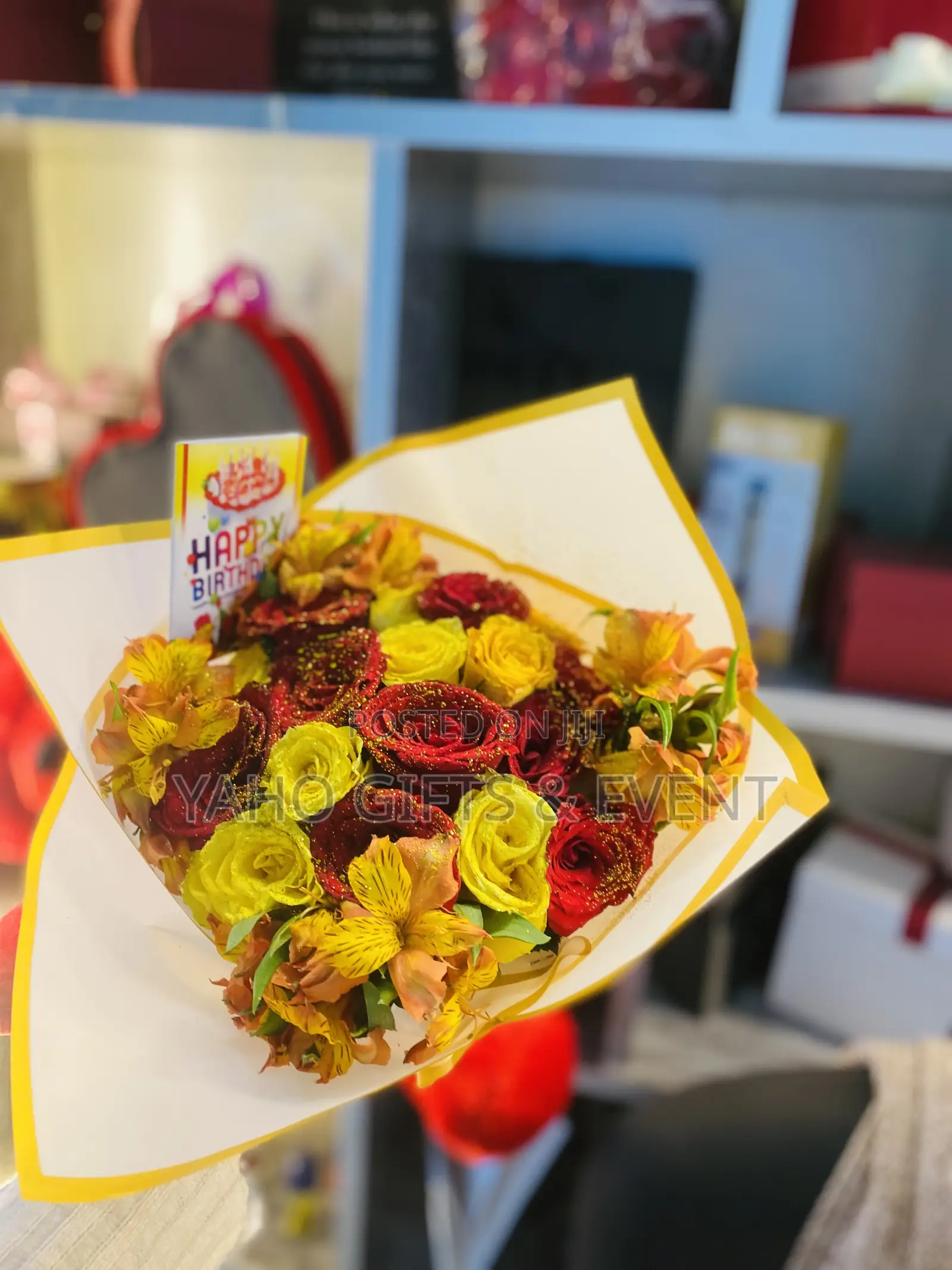 1xl Teddy Bear and Flower Bouquet