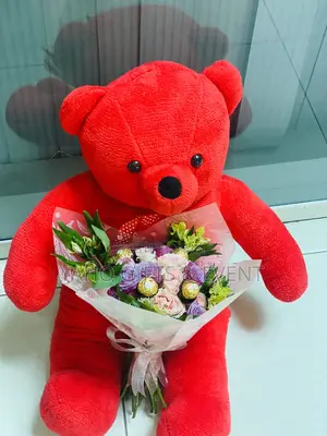 Birthday Toy Flower and Chocolate Gift