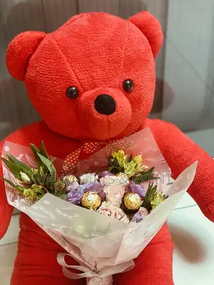 Birthday Toy Flower and Chocolate Gift