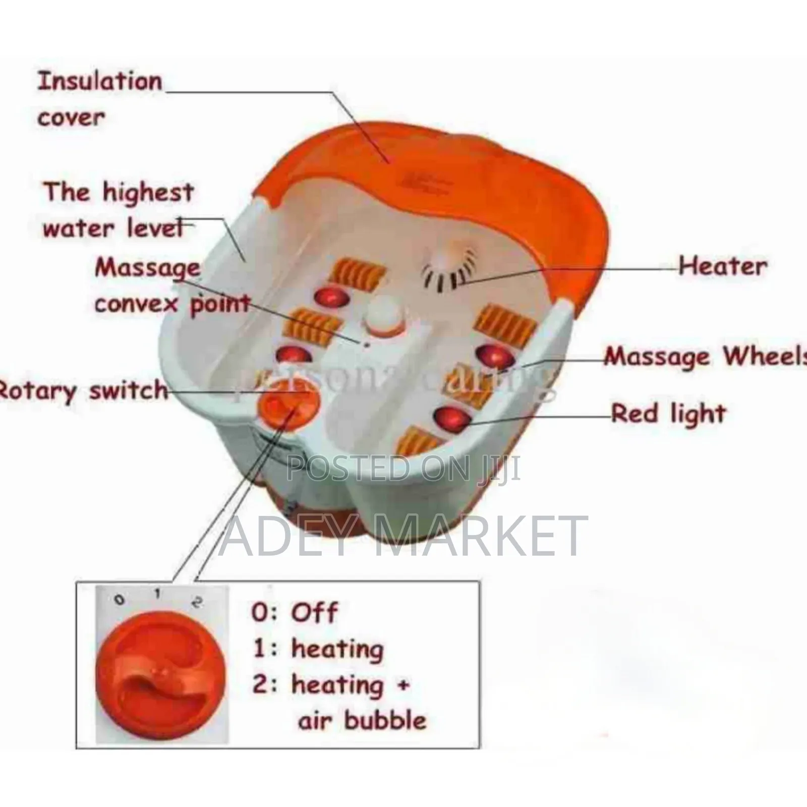 Footbath and Massager