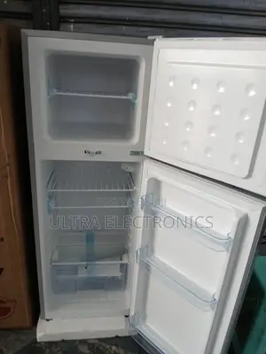 Aucma Brand Refrigerator, Specifically a Double-Door Model