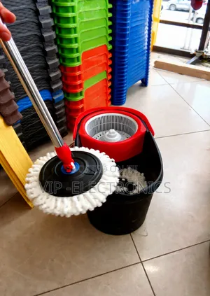 Premium Spin Mop Bucket Set 360 Rotation Easy Cleaning System