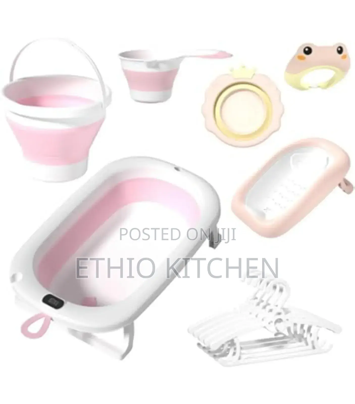 7-in-1 Newborn Baby Bathing Tub Set With Stand