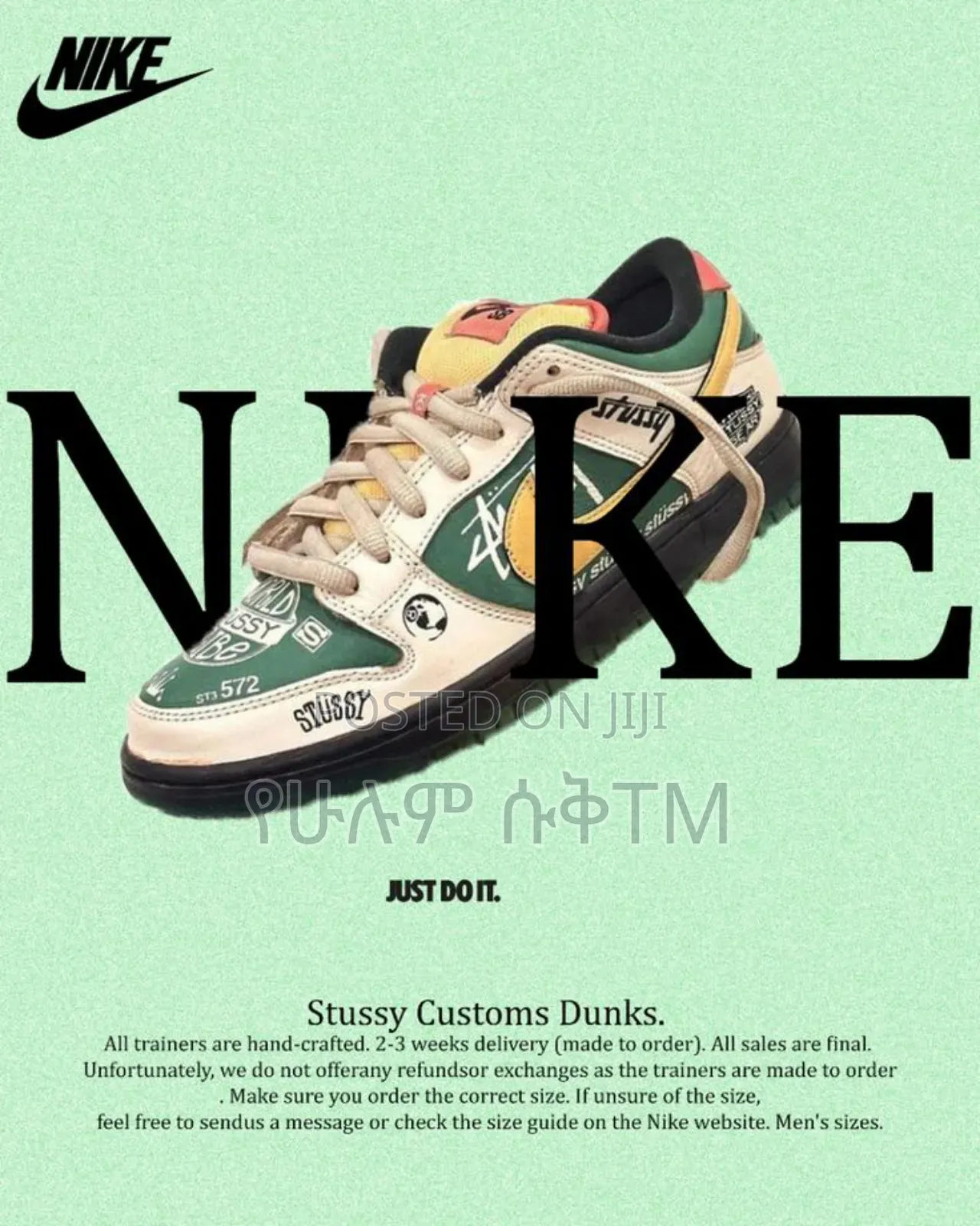 Nike Dunk Low Pro Sb X Stussy 'Cherry' Men's Shoes