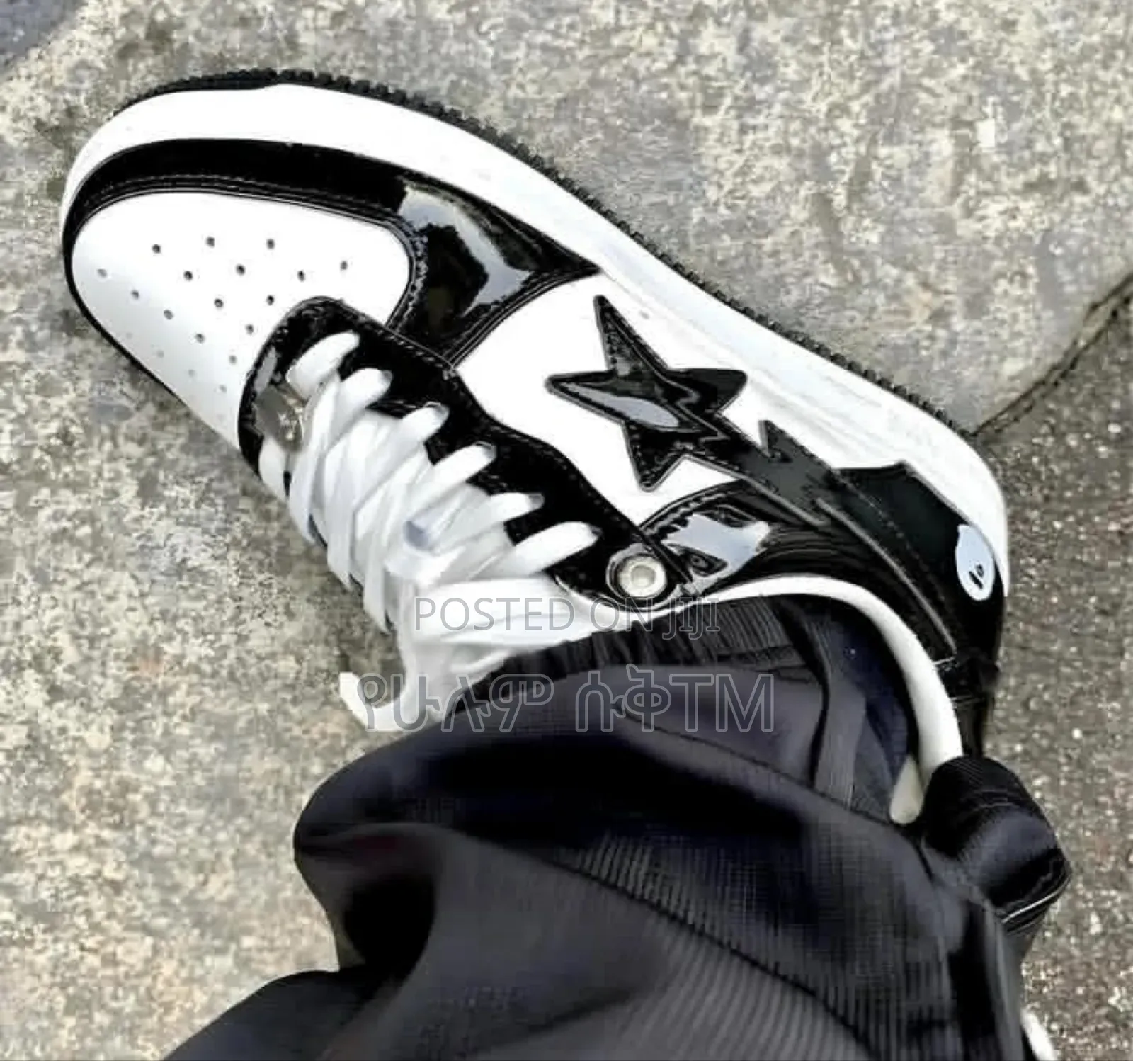 Bape Sta a Bathing Ape 'Black/White' Men's Shoes
