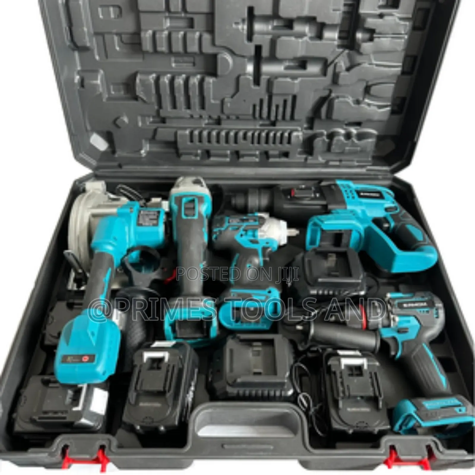 Cordless Power Tool Combo Kit – Drill, Impact Wrench, Angle Grinder