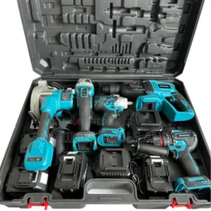 Cordless Power Tool Combo Kit – Drill, Impact Wrench, Angle Grinder