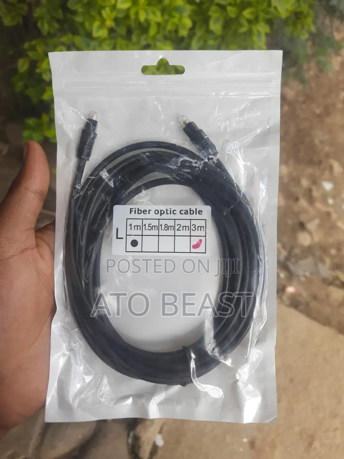 Fiber Optic Cable, Commonly Used for High-Fidelity Audio Transmission.