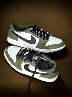 Nike Air Jordan 1 Retro Low Og "Medium Olive"Fashion Shoes