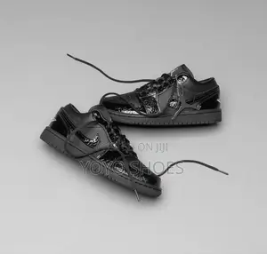 Nike Air Jordan 1 Retro Low Se "Black Patent Elephant " Unisex Shoes