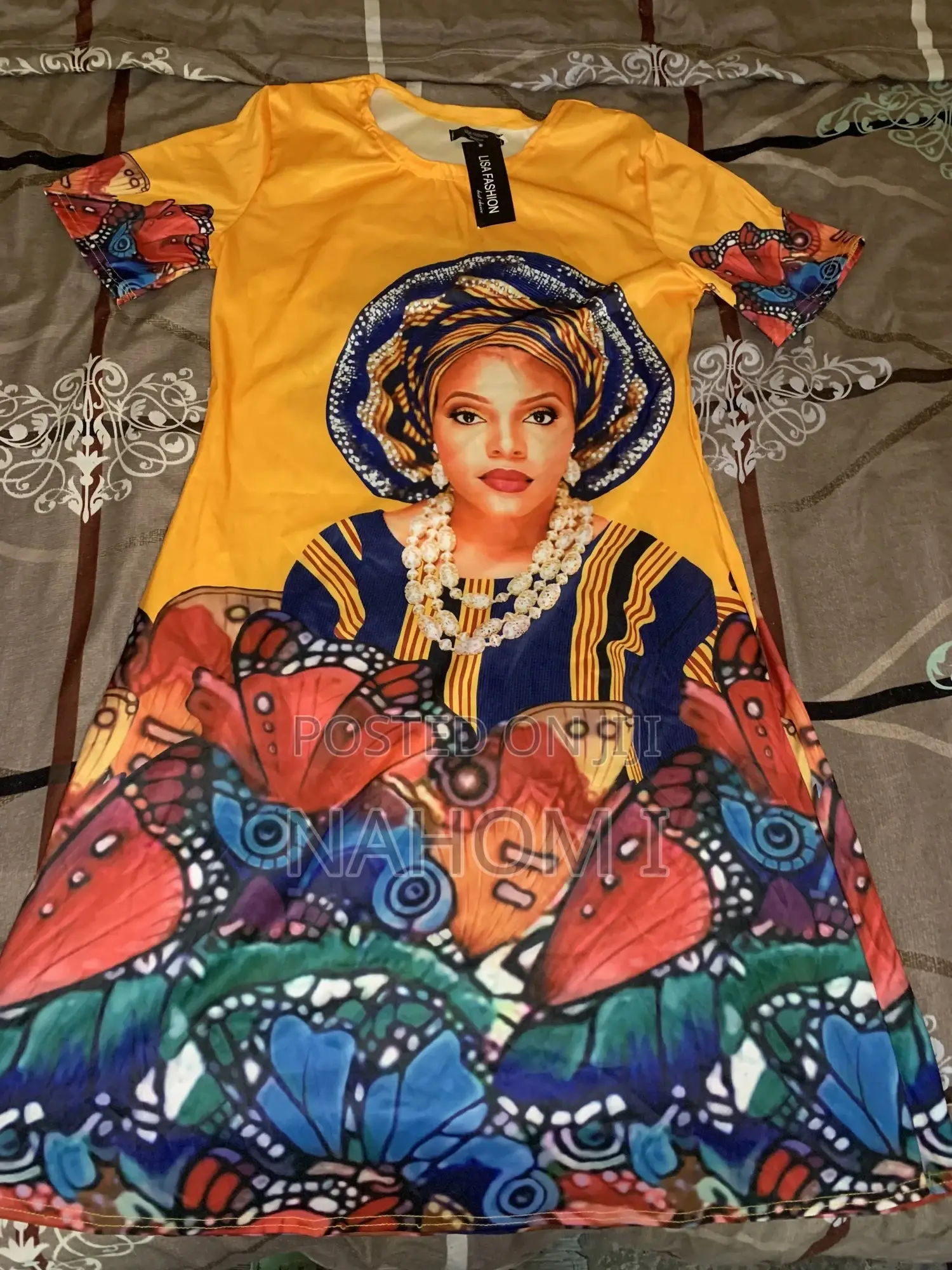 African Print Dress Featuring