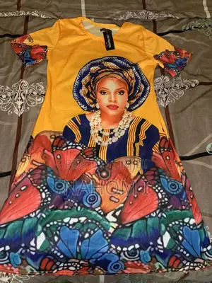 African Print Dress Featuring