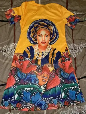 African Print Dress Featuring