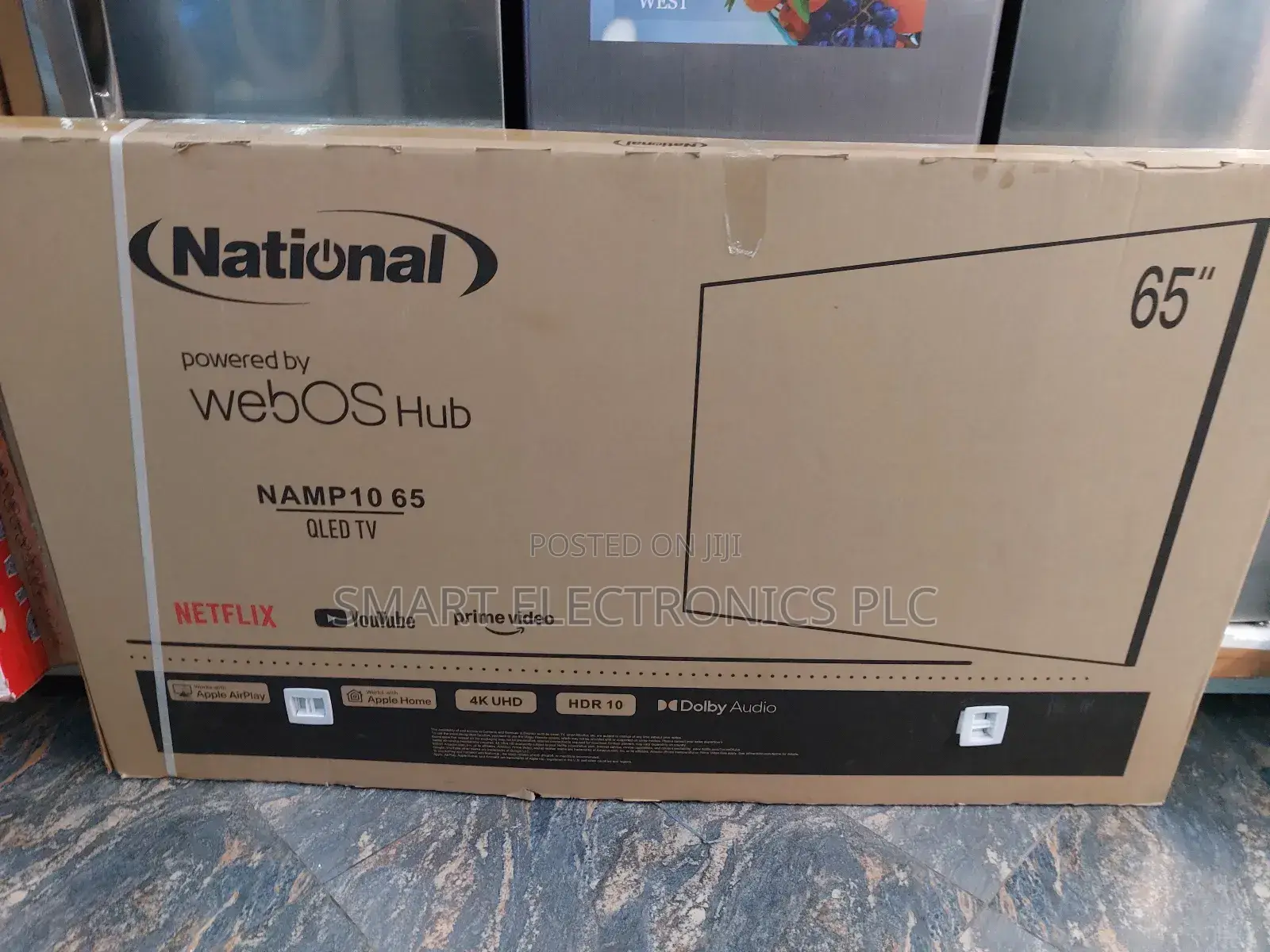 65-Inch National Qled Tv, Model Namp10 65. It Features a Uhd