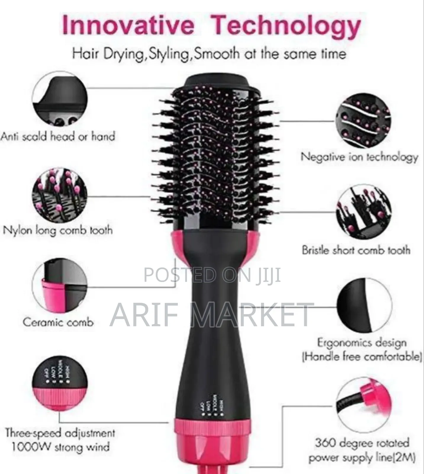 Hair Drying, Styling, Smooth at the Same Time