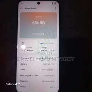 New Oppo A3x 128 GB Black
