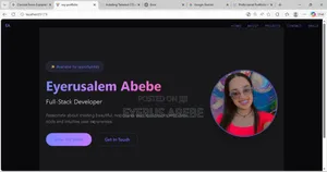 Full-Stack Web Developer – Responsive Websites