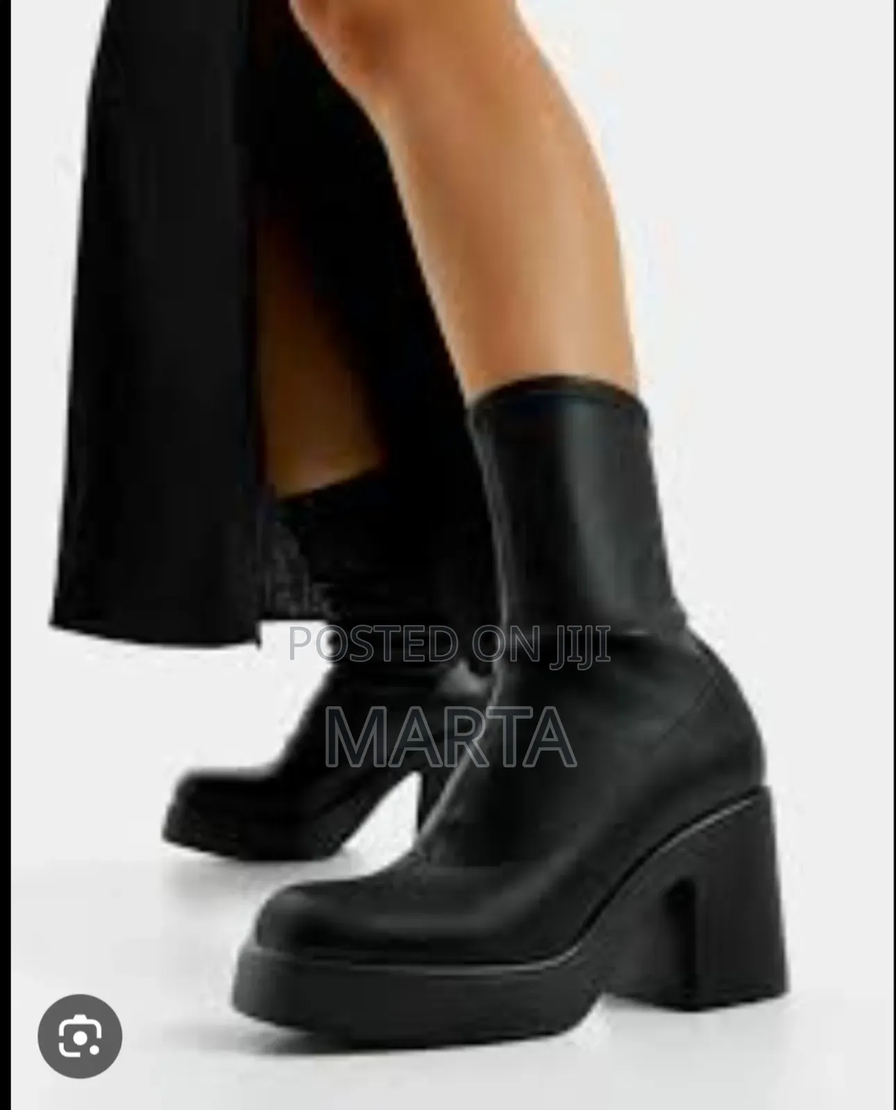 High Quality Black Platform Boots