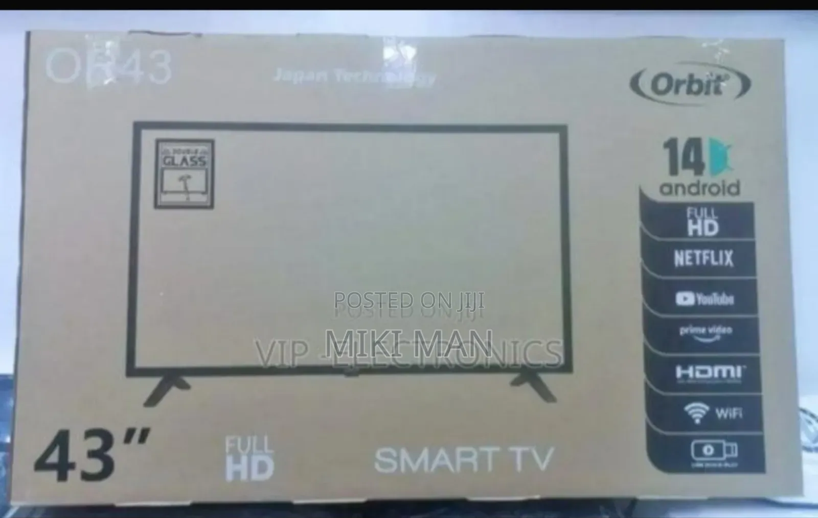 Orbit 43 Inch Android 14 Ips Screen Hifi Sound