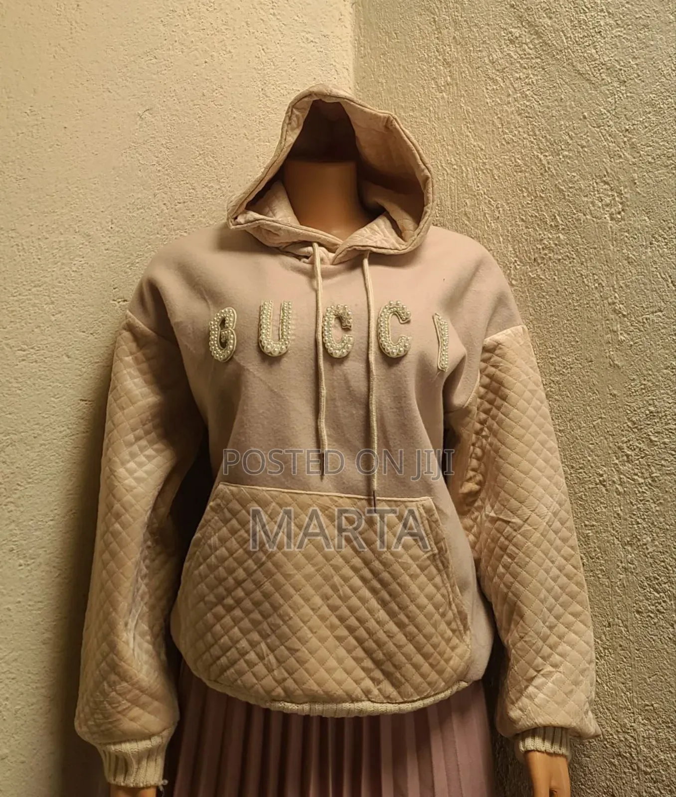 Trendy Gucci Inspired Embellished Hoodie
