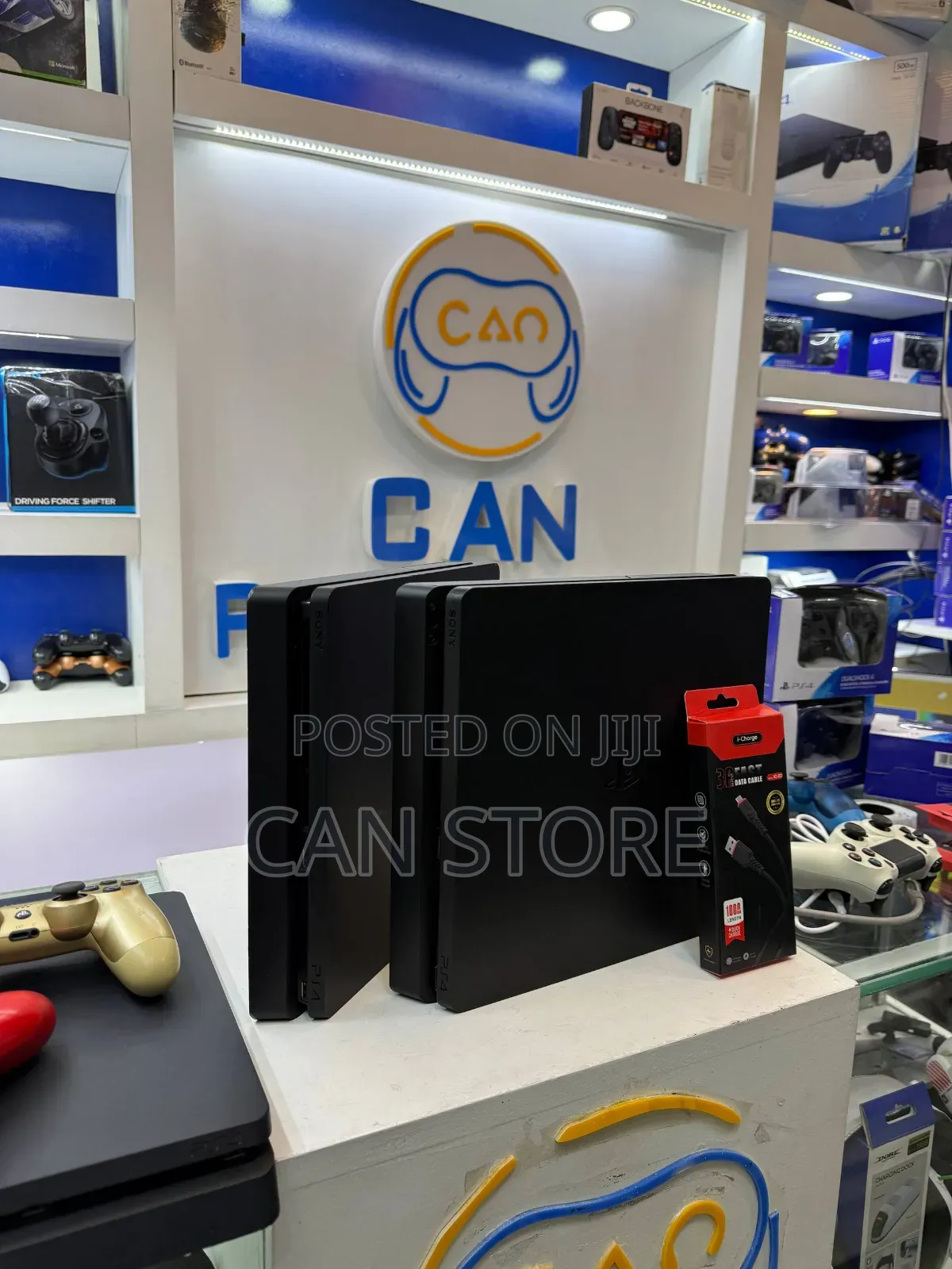 Playstation 4slim Model LLLLLLLL (ከ ሁለት Joystick ጋር) *
